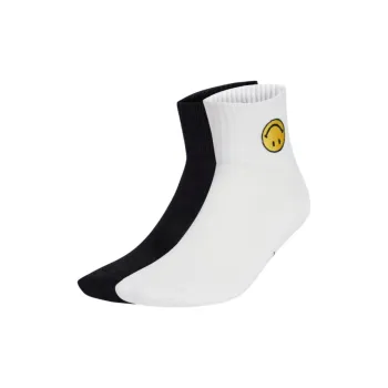 Adidas Originals X Smiley Mid Ankle Socks 2 Pairs