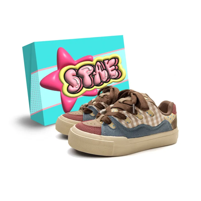 STAE Anti Slip Wear Resistant Low Top Skateboard Shoes Women's Box Included-6