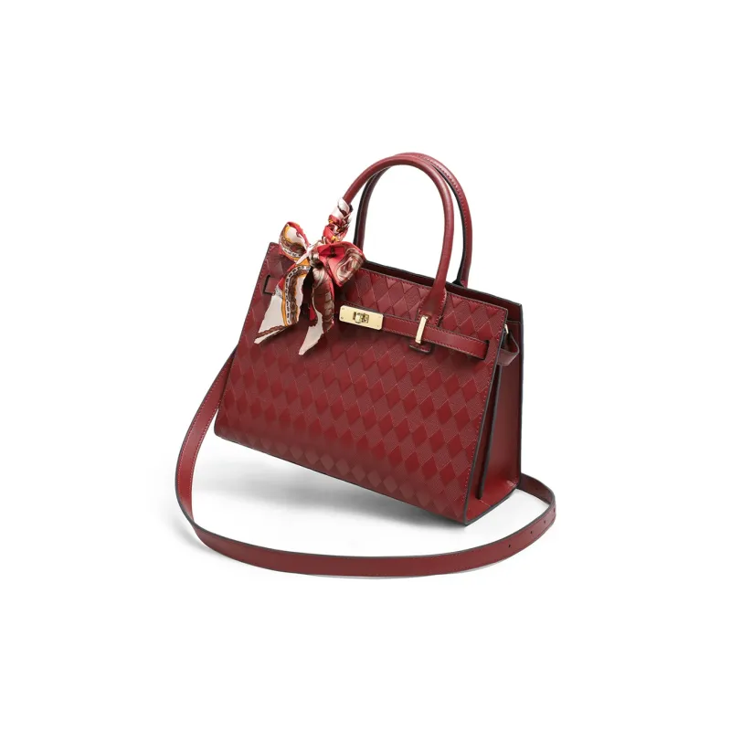 COMELY Cow Leather Handbags Shoulder Bag Crossbody Bag Regular Women's Burgundy-5