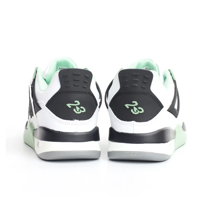 PAIN OR PLEASURE Low Top Kids' Skateboarding Shoes White Pine Green Teenagers-2