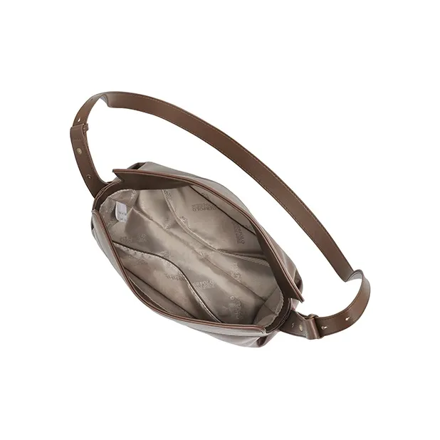 PIERPOLO Cow Leather Crossbody Bag Women's Black/Brown-7
