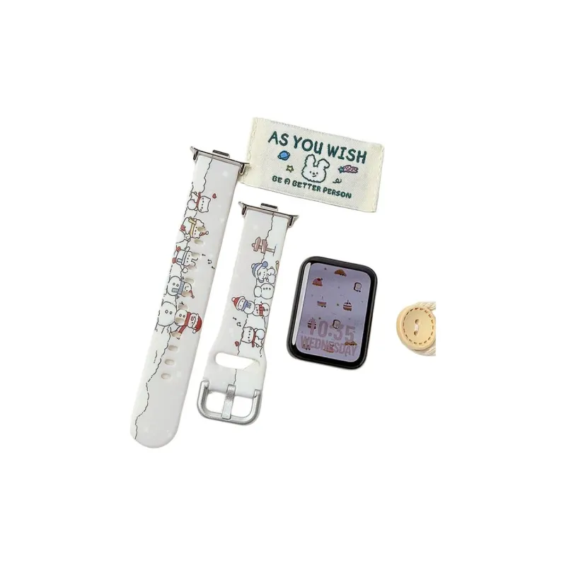 Fly Xiaomi Red Beige Compatibility Watch Band Silicone Material-7