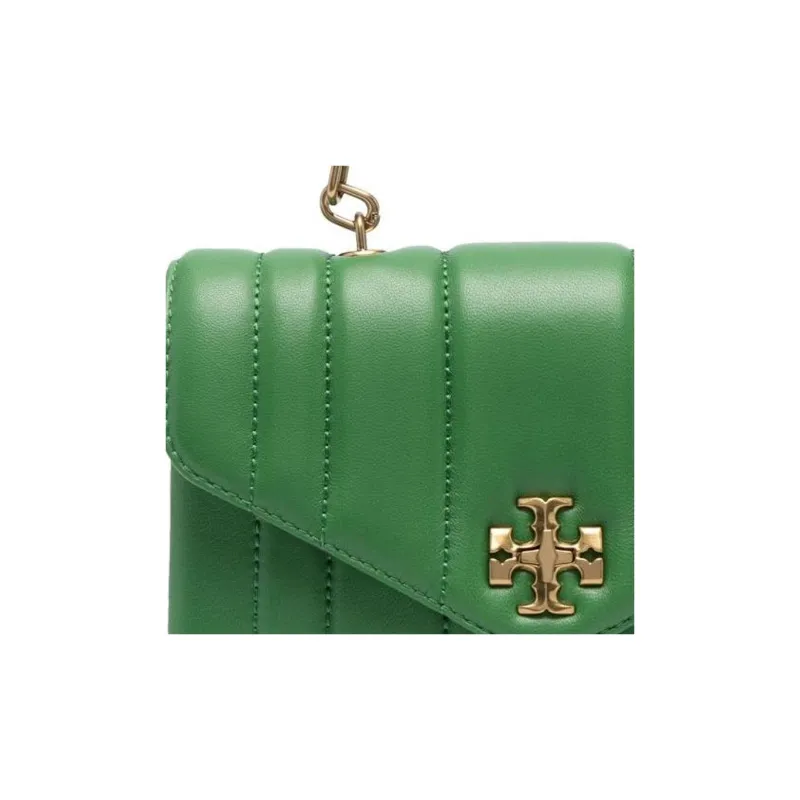 TORY BURCH Kira Nappa Leather Shoulder Bag Crossbody Bag Handbag Mini Women's Green-2