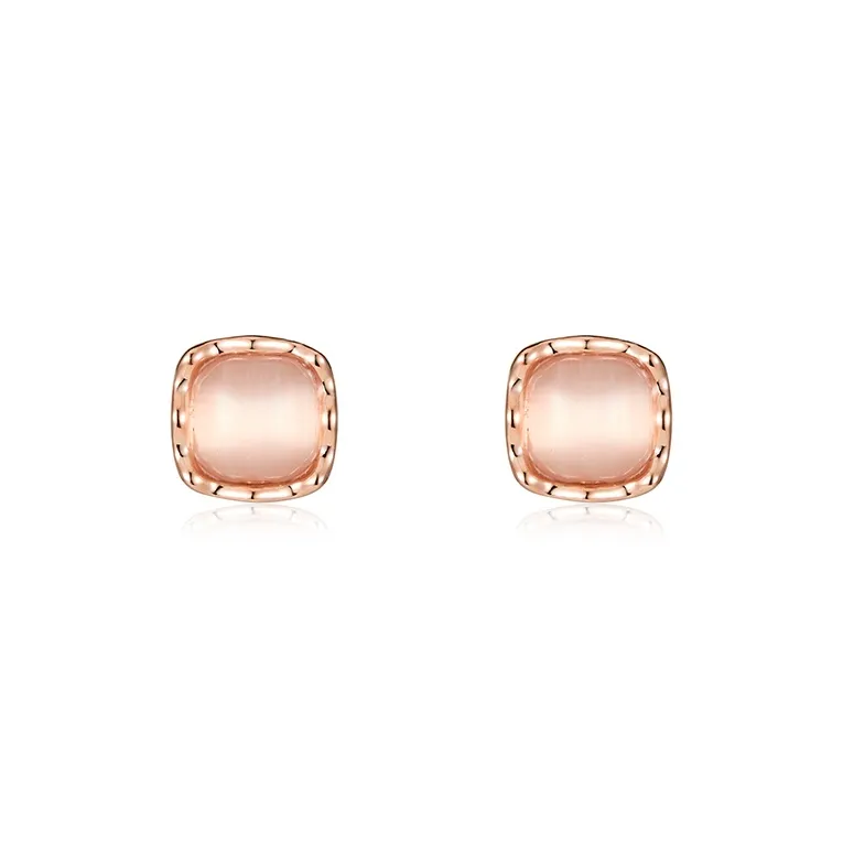 DODOGOGO Alloy S925 Silver Stud Earrings Women's-3