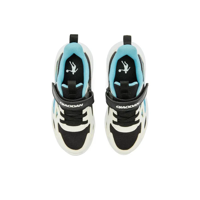 QIAODAN Anti Slip Wear Resistant Low Top Kids Lifestyle Shoes Black/Jordan White Children Aged 3 7 Years Old-3