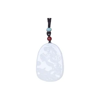 Ingenuity Hetian Jade Necklaces White Jade Unisex