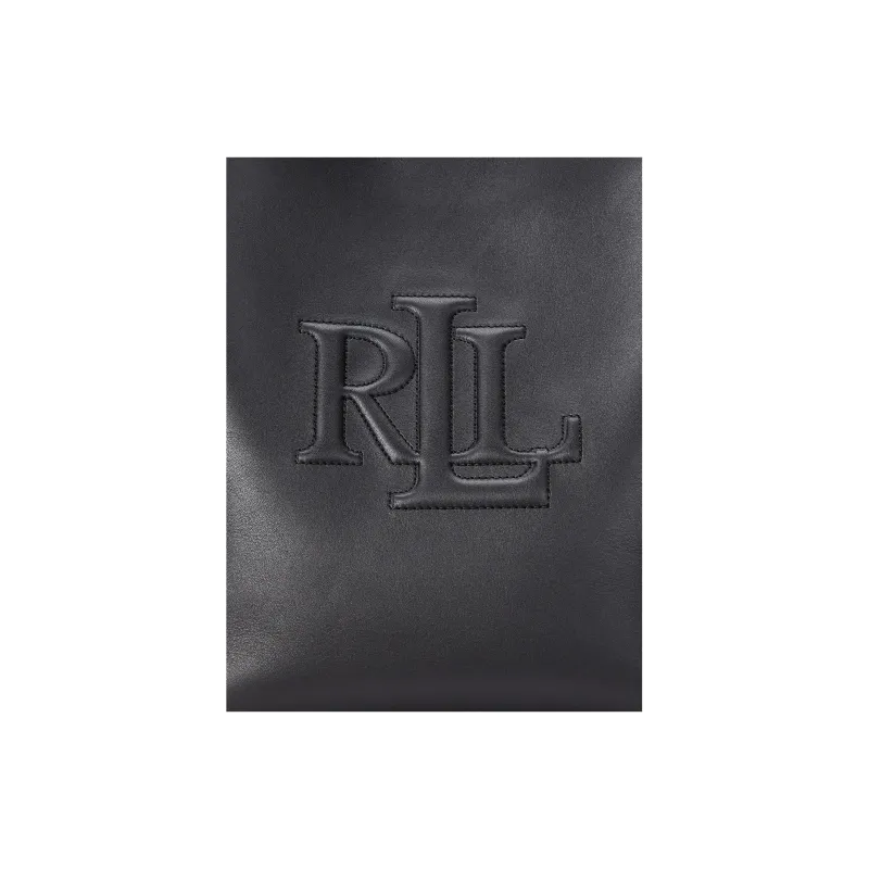 LAUREN RALPH LAUREN Grain Leather Portable Crossbody Bag, Shoulder Bag Trumpets Women's Black-4