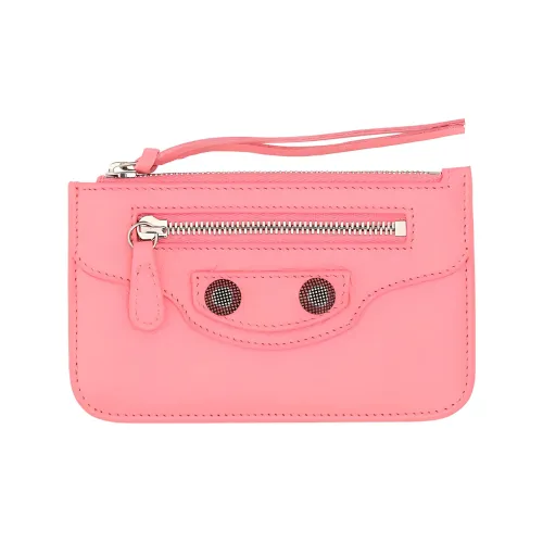 Balenciaga Le Cagole Leather Card Holder Regular Women's Pink