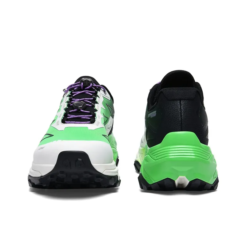 GLUNA Non-slip Wear-resistant Shock Absorption Low-Top Trail Running Running Shoes Unisex Bright Aloe Green-4