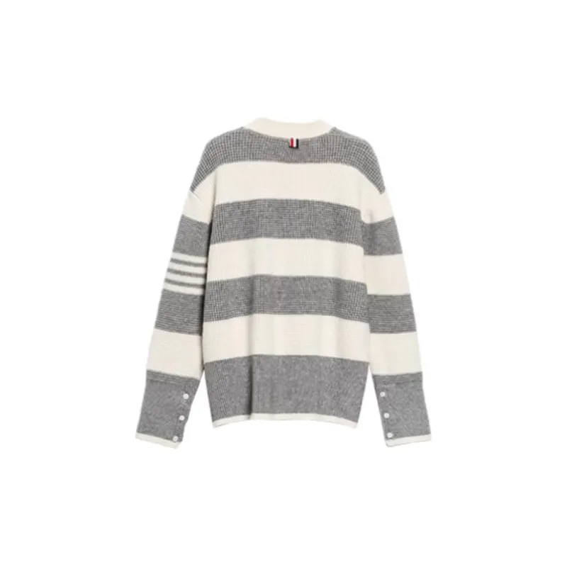 DEAR DEER PUFF Sweater Women's Gray White-1