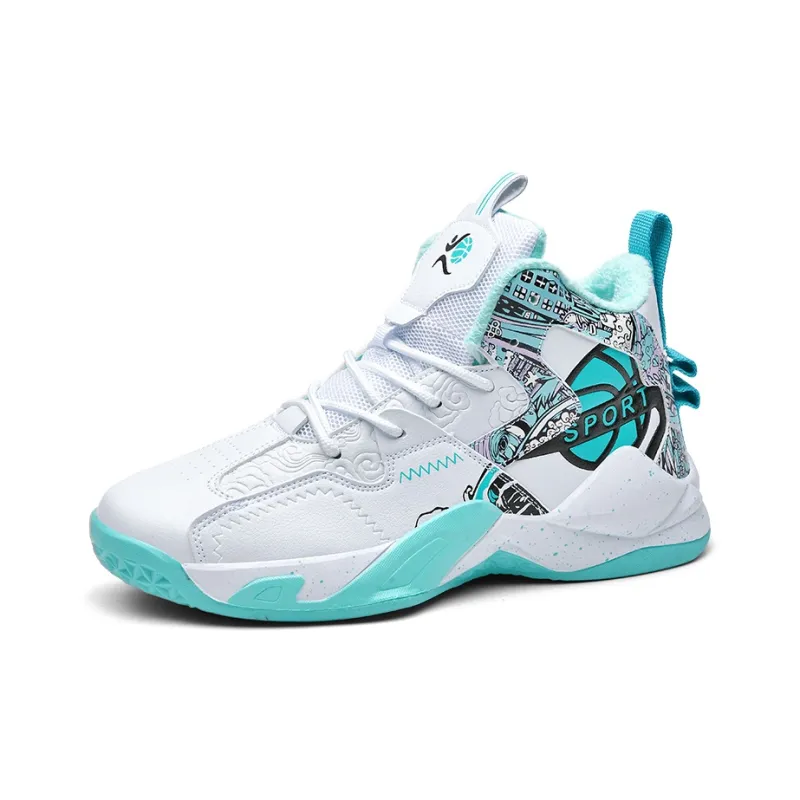 SOURCE Cushioning Anti Slip Wear Resistant Coverage Lightweight Rebound High Top Basketball Shoes Unisex-4