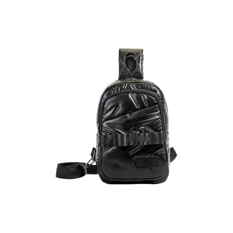 SUN ERATH&U Polyester Sling Bag Regular Unisex Silver Black-13