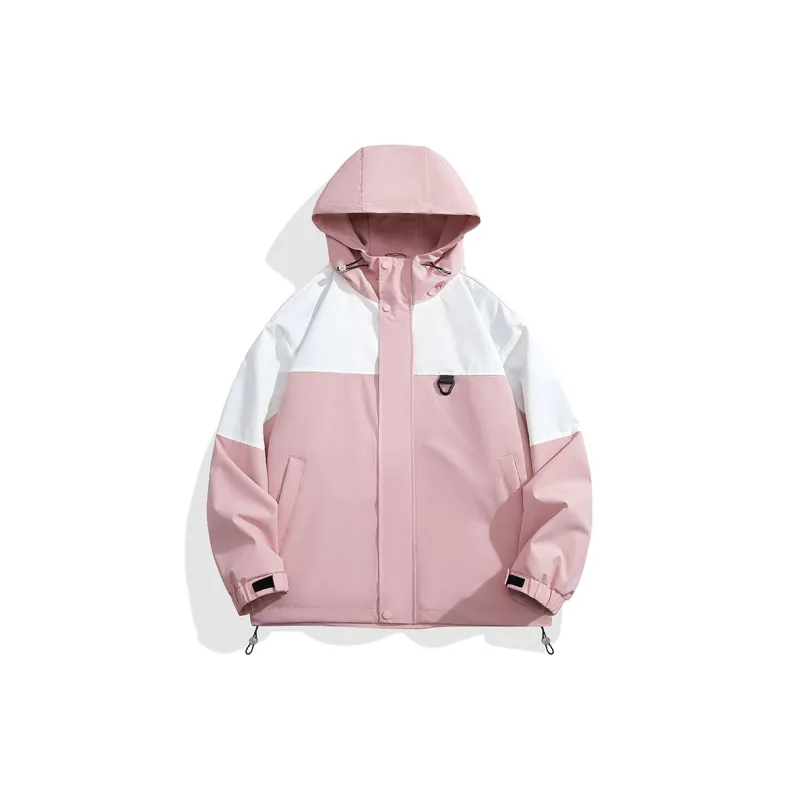 Yalu Water Resistant Windproof UV Protection Windbreaker Jacket Unisex Coffee-4