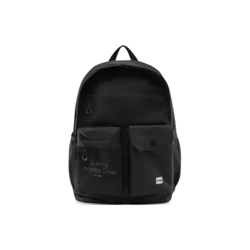LiNing Fitness Series Polyester Backpack Unisex Black