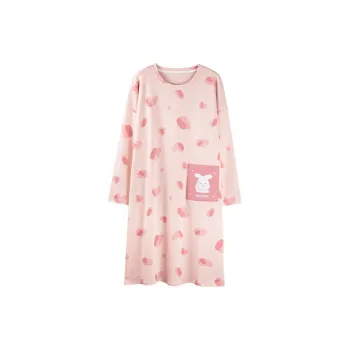 XIAFENYAN Nightgown Women's Pink