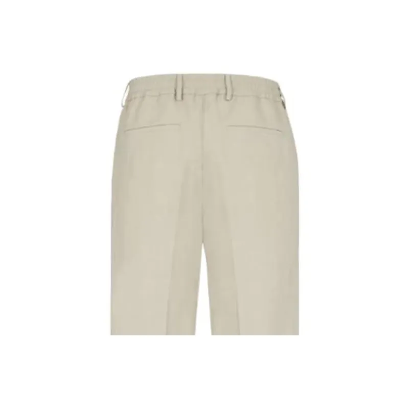 FENDI Elastic Waist Straight Leg Trousers-4