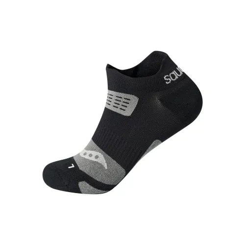 Saucony Ankle Socks Unisex 1 Pack Jet Black