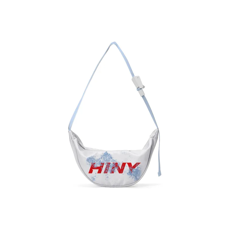 HINY Polyester One Shoulder Crossbody Bag Sling Bag Fanny Pack Regular Unisex White-7