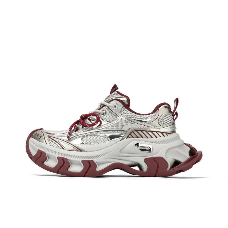 NEXT IMPULSIVE Babylon Series Low Top Chunky Sneakers Unisex Ancora Red-0