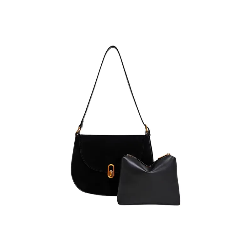 BEMIX PETS Synthetic Leather Shoulder Bag Women's Black-0