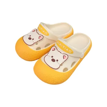 Thin Strips Slippers Women's, White Yellow