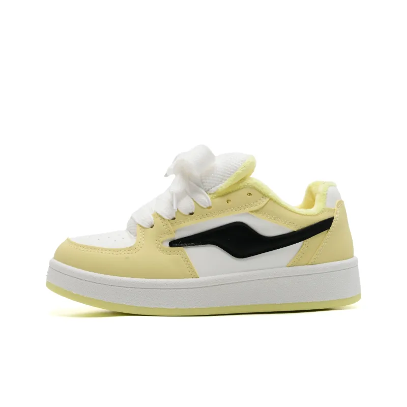 Anime Story Thermal, Slip Resistant, And Abrasion Resistant Coverage Low Top Skateboard Shoes Unisex Dynamic Yellow-1
