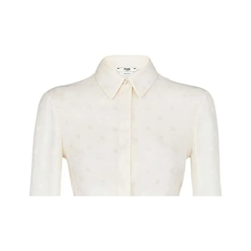 FENDI Crop Tops Women's White-2