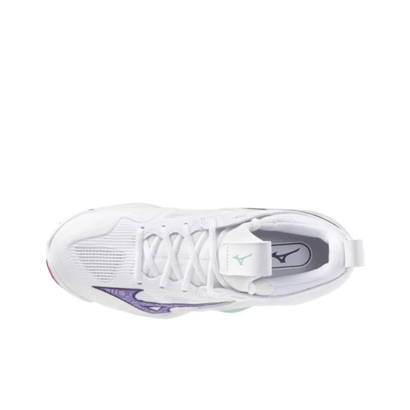 Wave Momentum Women's Mizuno 3 'White Violet Indigo'-2