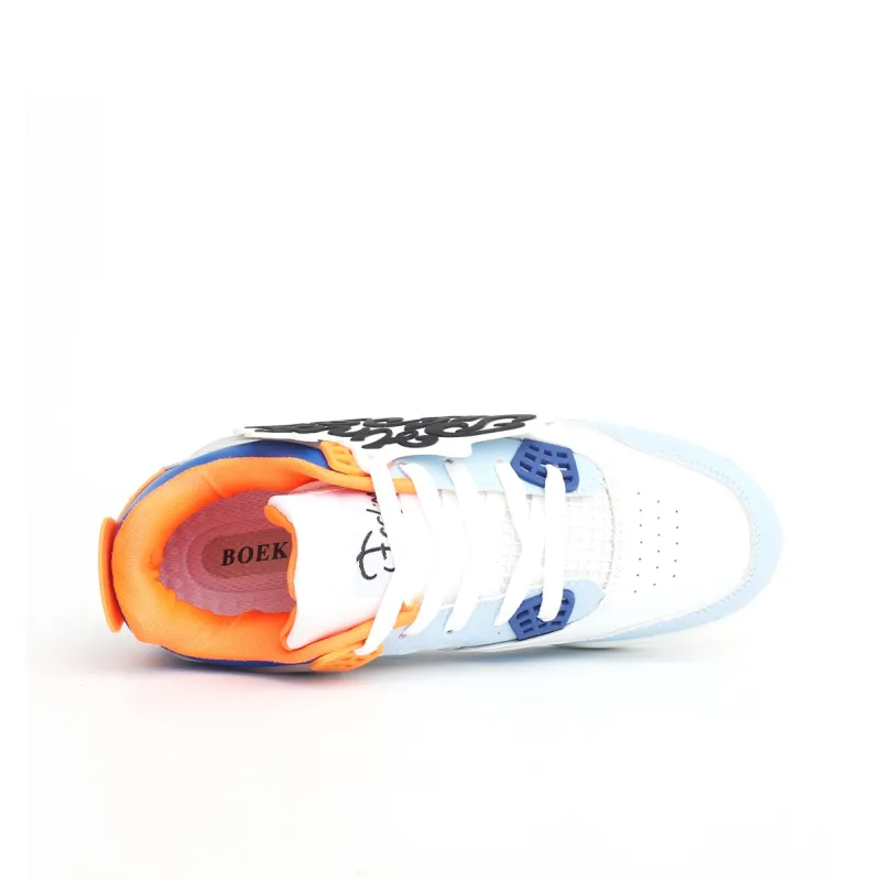 PAIN OR PLEASURE Kids' Skateboarding Shoes Tangerine Blue Teenagers-2