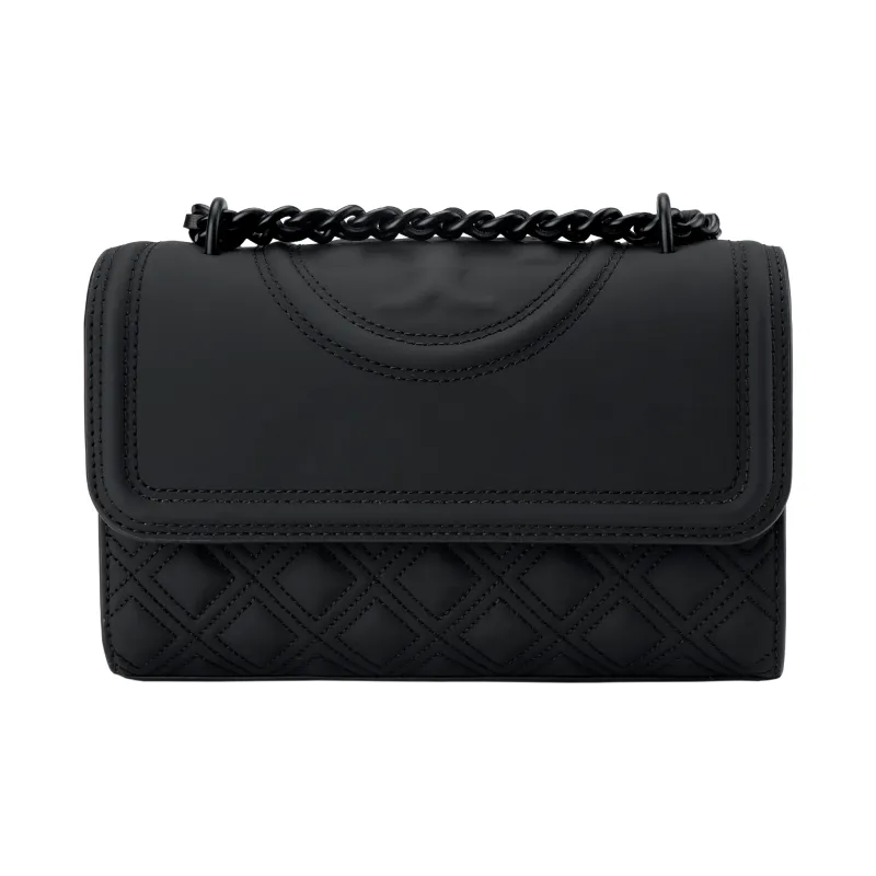 TORY BURCH Fleming PU Handbag, Crossbody Bag, Shoulder Bag Trumpets Women's Black-0