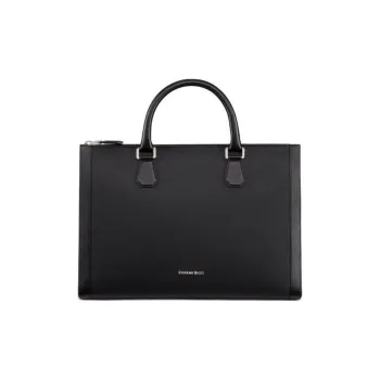 STEFANO RICCI Calfskin Briefcases Men's Black