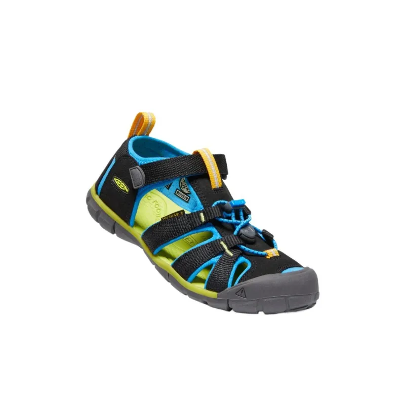 KEEN Seacamp 2 Breathable, Slip Resistant, And Abrasion Resistant Low Top Children's Sandals Black Kids'-3