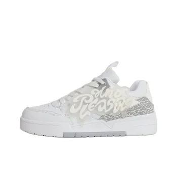 PAIN OR PLEASURE Kids' Skateboarding Shoes White Gray Teenagers