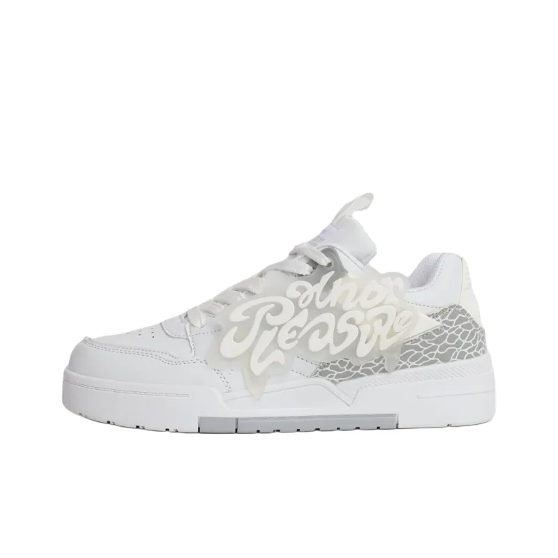 PAIN OR PLEASURE Kids' Skateboarding Shoes White Gray Teenagers-0