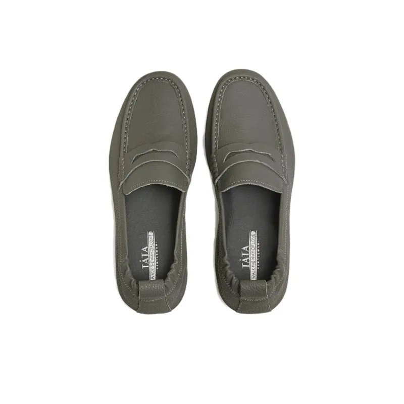 TATA Loafers Men Solid Color-5