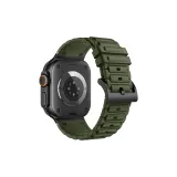 Army Green/Thick Webbing Silicone Strap
