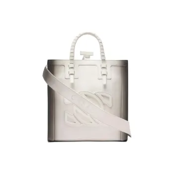 Casadei Calfskin Tote Bag, Shopping Bag, Shoulder Bag, Handbag Mini Women's White & Black