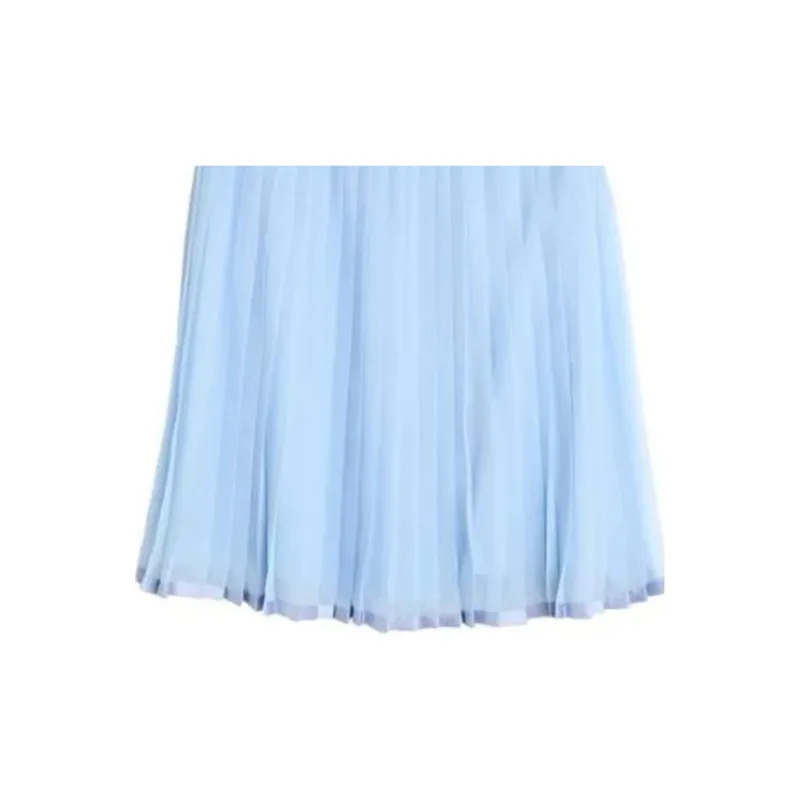 Burberry Casual Long Skirts Women's Blue-2