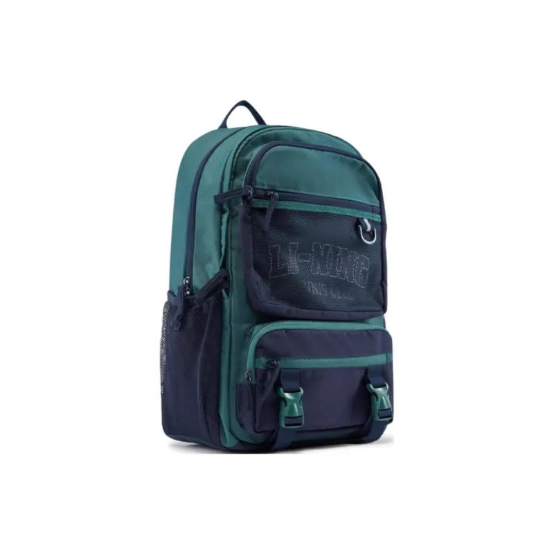 LiNing Polyester Backpack Unisex Ink Green-2