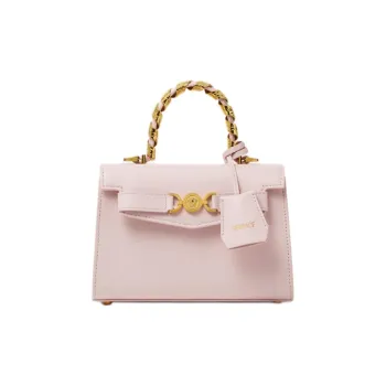 VERSACE Medusa '95 Calfskin One Shoulder Handbags Small Size Women's Light Pink Red