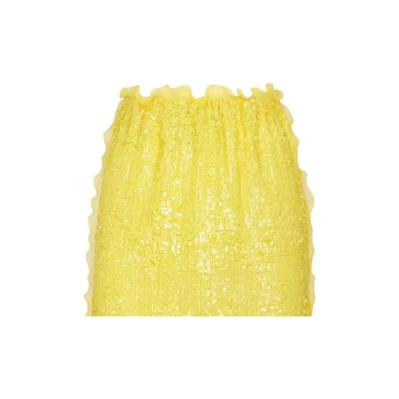 FENDI SS23 Skirt Women's Yellow-3