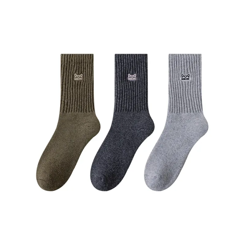 MIIOW Knee High Socks Men's 3 Pack-10