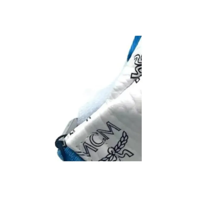 MCM Coated Canvas Fanny Pack Trumpets Unisex White-2