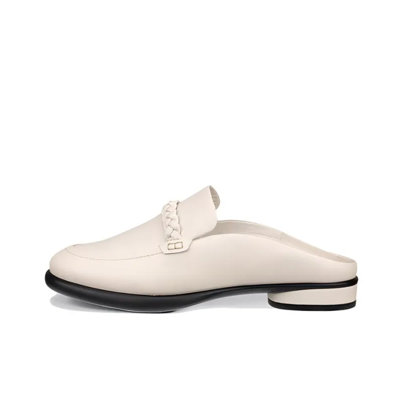 Ecco Closed Toe Slippers Women's Beige-0