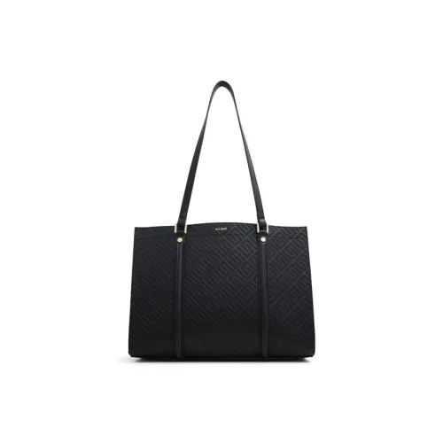 ALDO Artificial Leather tote BAOBAO Bag, Shopping Bag, Shoulder Bag Medium Size Women's Black/Black White