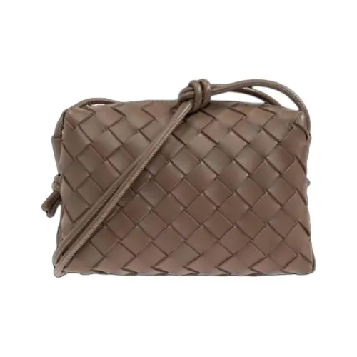 Bottega Veneta Calfskin Shoulder Bag Mini Women's Brown