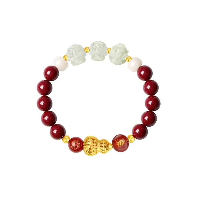 SEVEN COOK Hetian Jade Bracelets Pale Greenish White Jade Unisex-4
