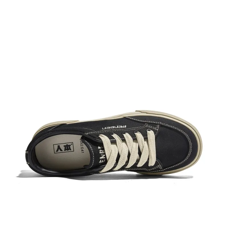 RENBEN Lightweight Wear resistant And Non slip Low Top Canvas Shoes Unisex-8