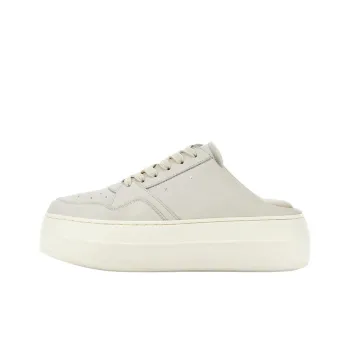 HOGAN Skyscraper Closed Toe Slippers 6.5cm Women's Gray White