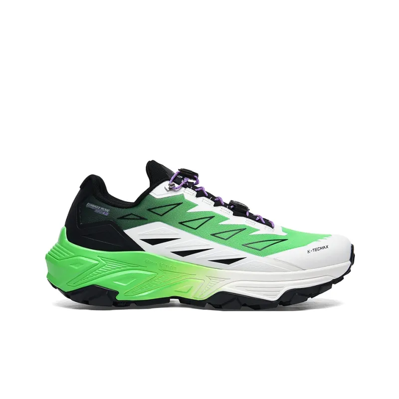 GLUNA Non-slip Wear-resistant Shock Absorption Low-Top Trail Running Running Shoes Unisex Bright Aloe Green-1